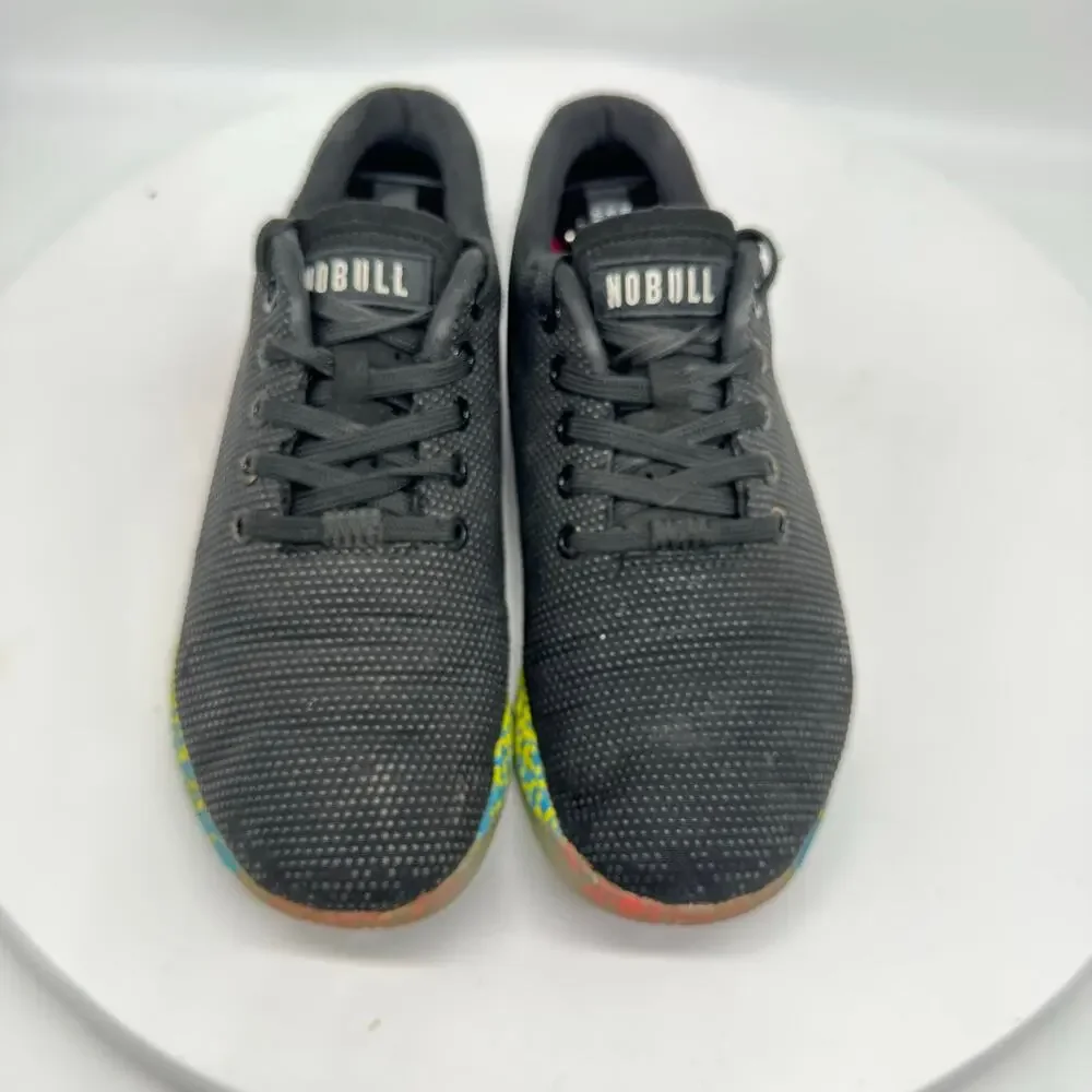 Nobull Gray Superfabric Outwork Rainbow Low Cut Trainer Sneaker Womens Size 7.5
